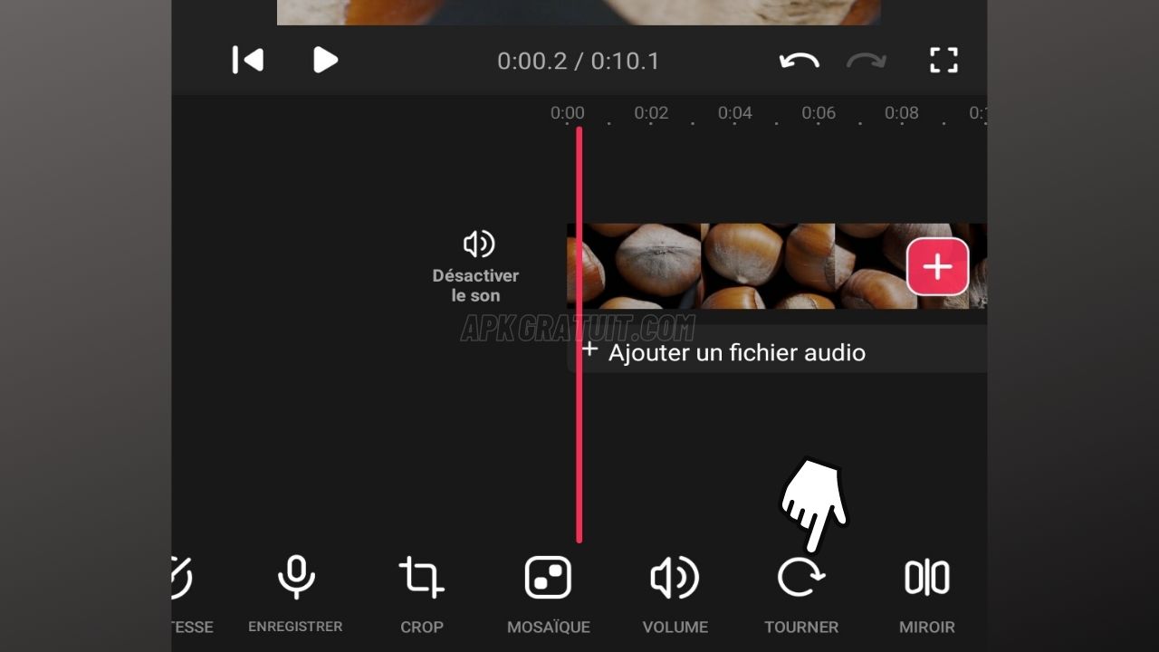 Pivoter une vidéo sur Android